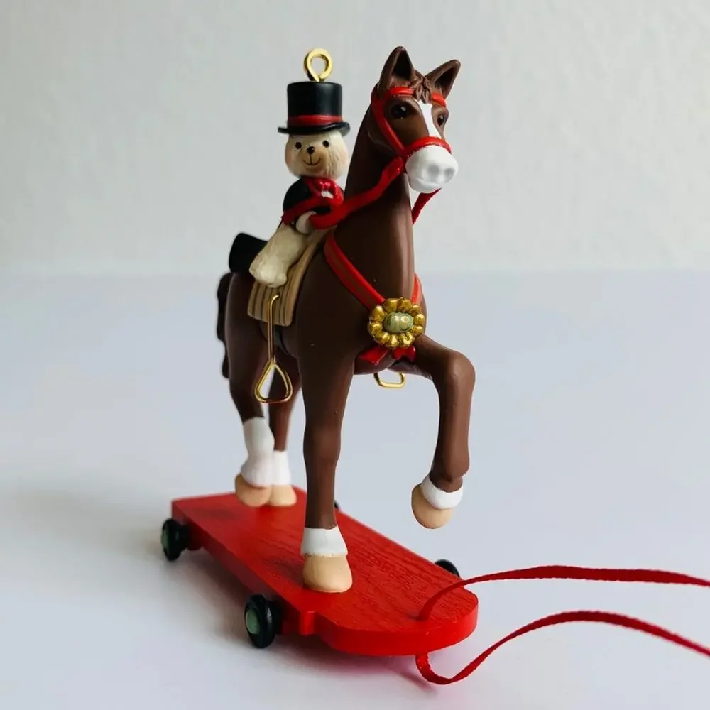 2008 Hallmark Horse & Bear Ornament